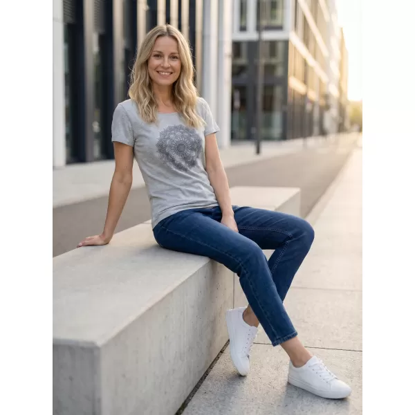  Tricou pentru femei cu mâneci scurte SAM 73 DEBORAH WT 845 GRI DESCHIS 