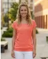 Tricou dama cu maneca scurta SAM 73 CINDY WT 859 PORTOCALIU DESCHIS