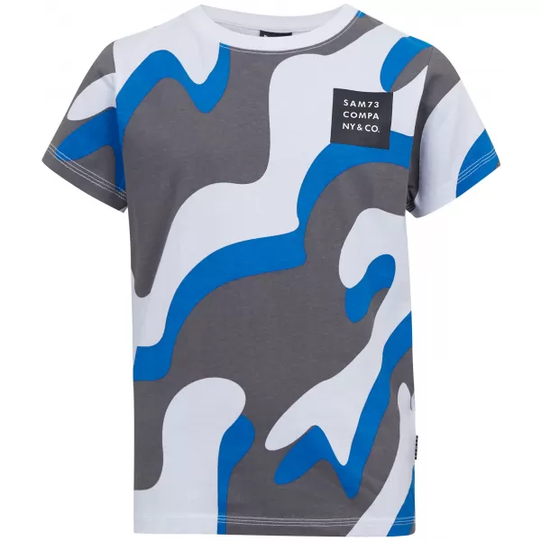  Tricou băiat cu mâneci scurte SAM 73 OSCAR BT 555 ALBASTRU STRĂLUCITOR 