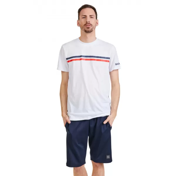  Tricou pentru bărbați cu mâneci scurte SAM 73 LARRY MT 803 ALB 