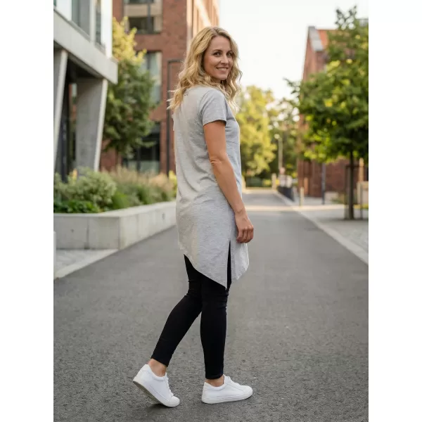  Tricou dama cu maneca scurta SAM 73 DOREEN WT 860 GRI DESCHIS 