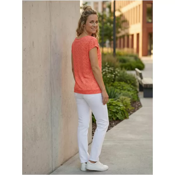  Tricou dama cu maneca scurta SAM 73 CINDY WT 859 PORTOCALIU DESCHIS 