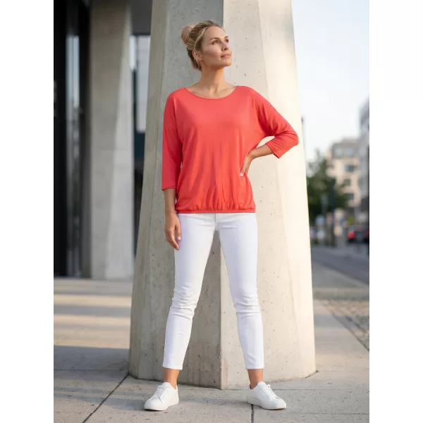  Tricou dama cu maneci 3/4 SAM 73 GLADYS WT 865 ROZ APRINS 