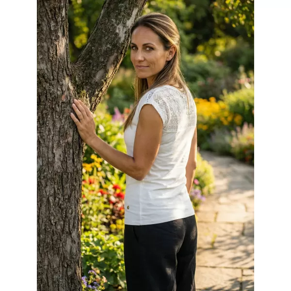  Tricou pentru femei KIXMI NONIE ALB 
