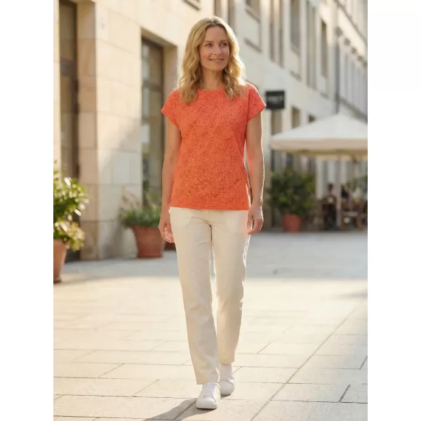  Tricou dama cu maneca scurta SAM 73 VERONICA WT 843 PORTOCALIU DESCHIS 