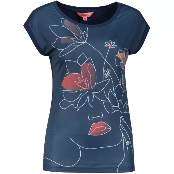  Tricou pentru femei KIXMI NALINI ALBASTRU INCHIS 