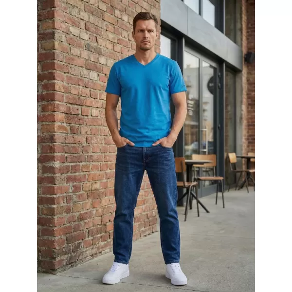  Tricou bărbătesc cu mâneci scurte SAM 73 LEONARD MT 793 ALBASTRU STRĂLUCITOR 