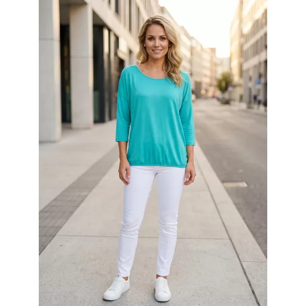  Tricou dama cu maneci 3/4 SAM 73 GLADYS WT 865 VERDE NEON 