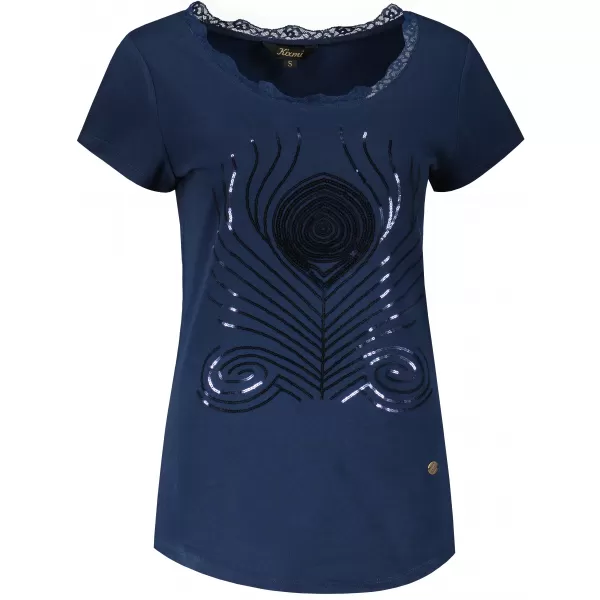  Tricou pentru femei KIXMI NISSA ALBASTRU INCHIS 
