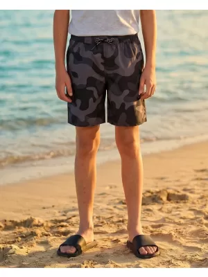 Pantaloni scurți de înot pentru băieți SAM 73 JORDAN BS 539 NEGRU