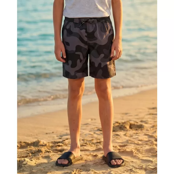  Pantaloni scurți de înot pentru băieți SAM 73 JORDAN BS 539 NEGRU 