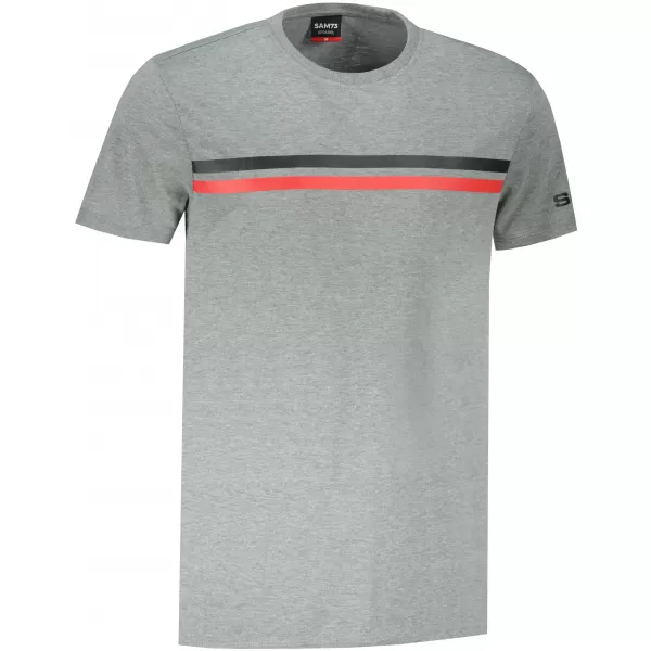  Tricou bărbătesc cu mâneci scurte SAM 73 LARRY MT 803 GRI 