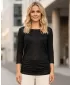 Tricou pentru femei cu mâneci 3/4 SAM 73 SHERRY WT 864 NEGRU