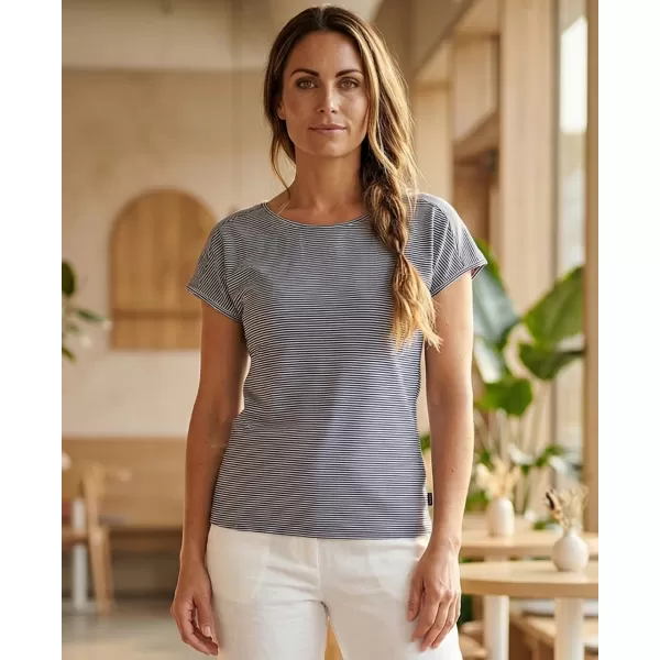 Tricou dama cu maneca scurta SAM 73 CELESTE WT 852 ALBASTRU ÎNCHIS 