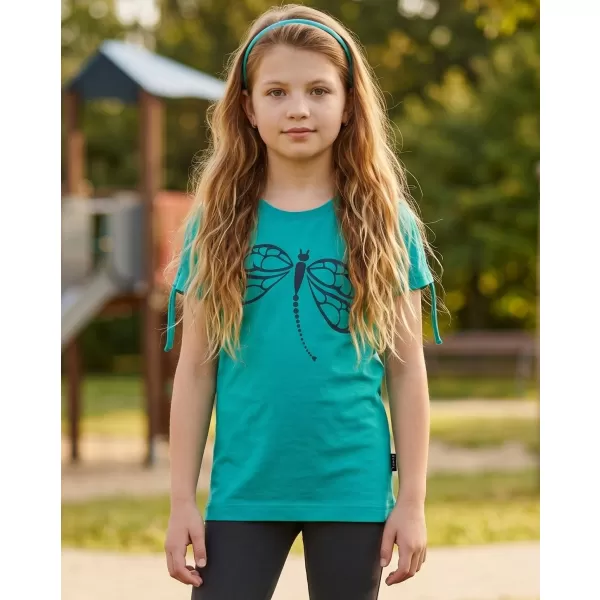  Tricou fetita cu maneca scurta SAM 73 RAELYN GT 567 TURCOAZ 
