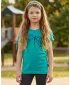 Tricou fetita cu maneca scurta SAM 73 RAELYN GT 567 TURCOAZ