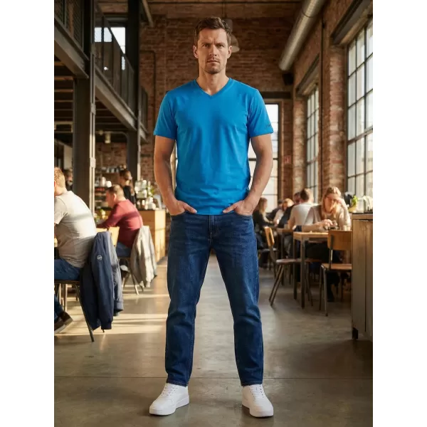  Tricou bărbătesc cu mâneci scurte SAM 73 LEONARD MT 793 ALBASTRU STRĂLUCITOR 