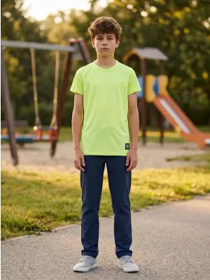Tricou băiat cu mâneci scurte SAM 73 BRONWEN BT 561 GALBEN DESCHIS