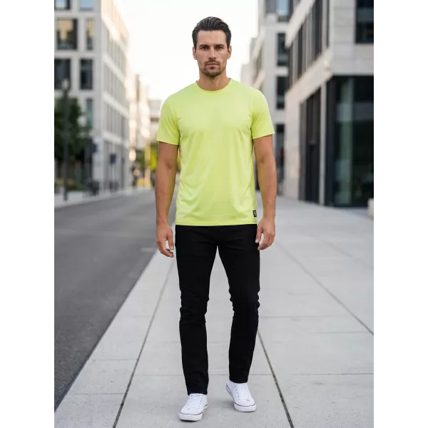  Tricou bărbătesc cu mâneci scurte SAM 73 EUGENE MT 806 GALBEN DESCHIS 