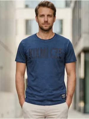 Tricou pentru bărbați KIXMI NARSEY ALBASTRU INCHIS