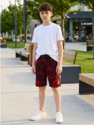 Pantaloni scurți pentru băieți SAM 73 GRAHAM BS 537 ROŞU
