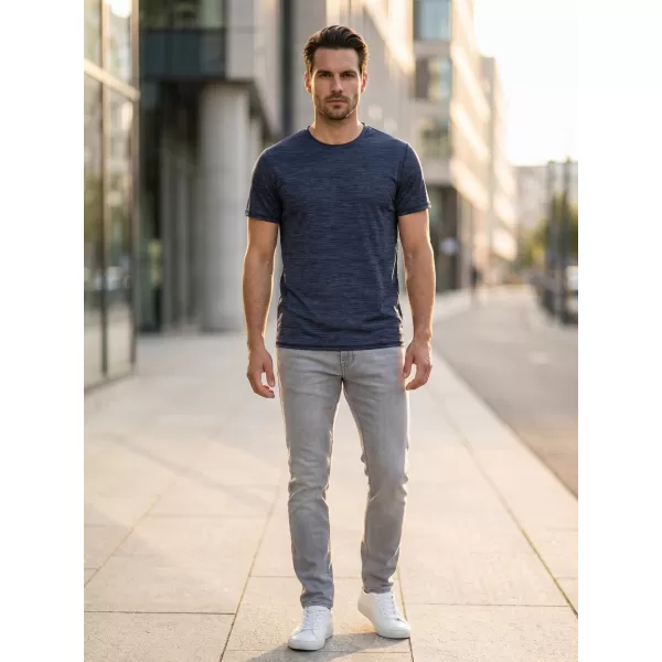  Tricou pentru bărbați cu mâneci scurte SAM 73 EUGENE MT 806 ALBASTRU ÎNCHIS 