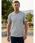 Tricou bărbătesc cu mâneci scurte SAM 73 FREDDIE MT 791 GRI DESCHIS