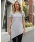 Tricou dama cu maneca scurta SAM 73 DOREEN WT 860 GRI DESCHIS