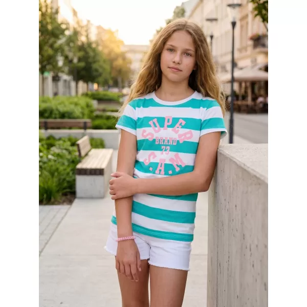  Tricou fetita cu maneca scurta SAM 73 SIOBHAN GT 561 VERDE 