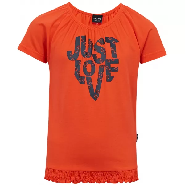 Tricou fetita cu maneca scurta SAM 73 JAYLENE GT 565 PORTOCALIU DESCHIS 