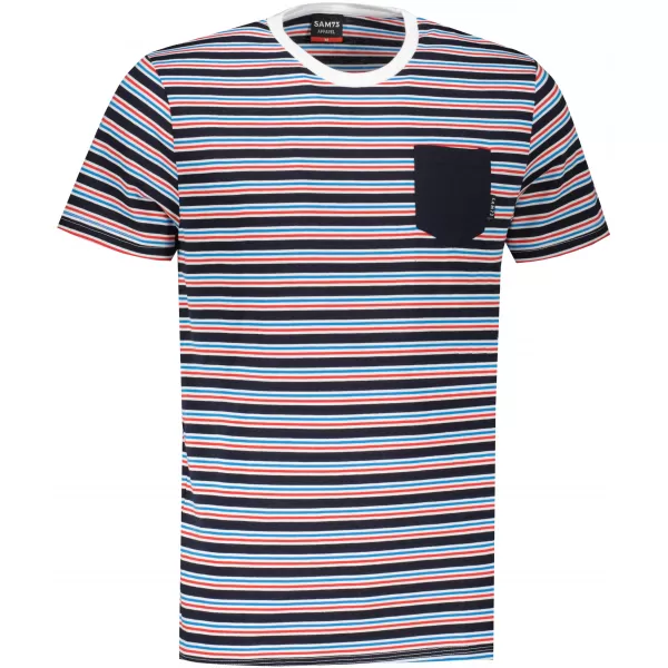  Tricou bărbătesc cu mâneci scurte SAM 73 MARTIN MT 794 ALB 