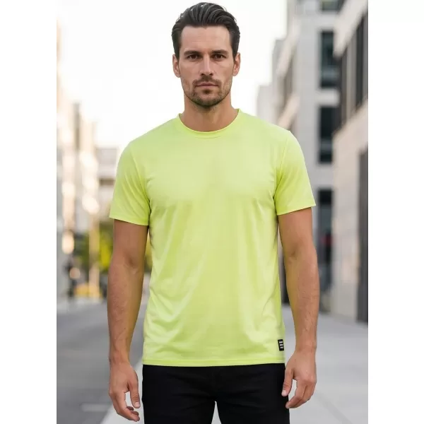  Tricou bărbătesc cu mâneci scurte SAM 73 EUGENE MT 806 GALBEN DESCHIS 