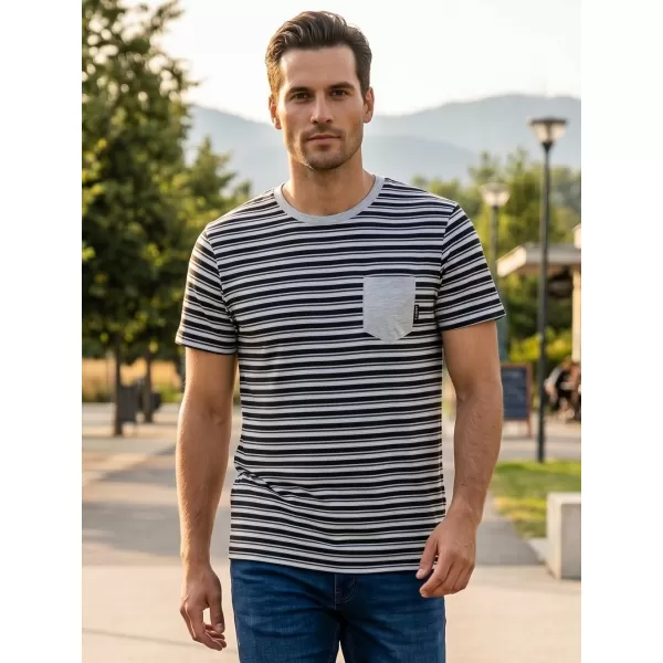  Tricou bărbătesc cu mâneci scurte SAM 73 MARTIN MT 794 GRI DESCHIS 