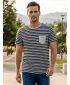 Tricou bărbătesc cu mâneci scurte SAM 73 MARTIN MT 794 GRI DESCHIS