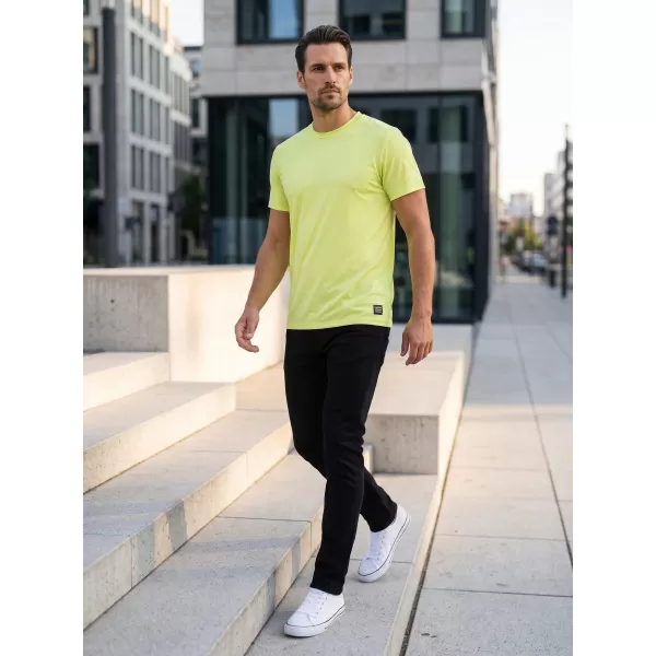 Tricou bărbătesc cu mâneci scurte SAM 73 EUGENE MT 806 GALBEN DESCHIS 