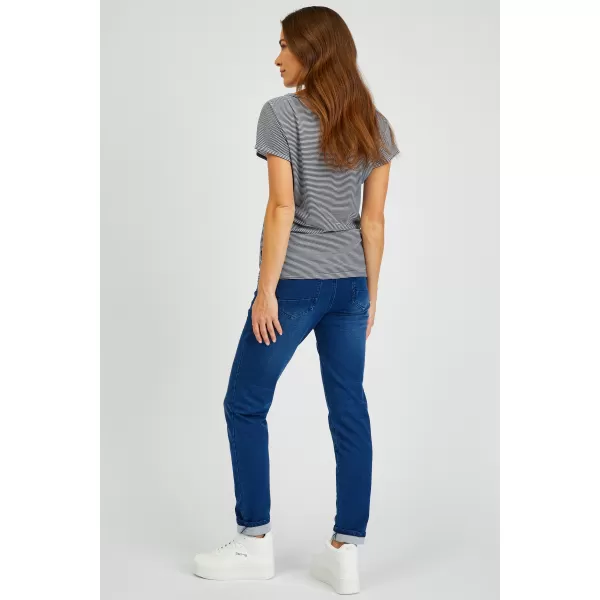  Tricou dama cu maneca scurta SAM 73 CELESTE WT 852 ALBASTRU ÎNCHIS 