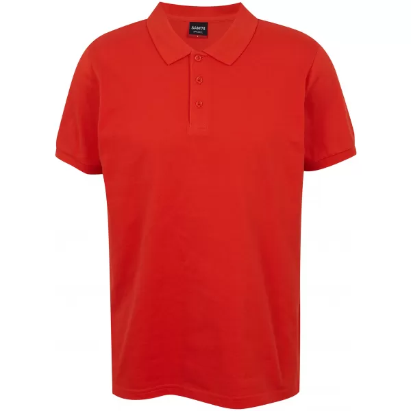  Tricou pentru bărbați cu guler SAM 73 HENRY MT 788 ROȘU-PORTOCALIU 