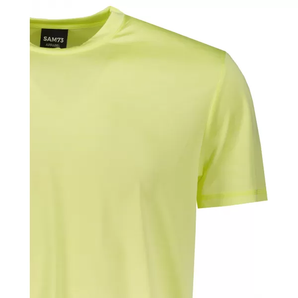  Tricou bărbătesc cu mâneci scurte SAM 73 EUGENE MT 806 GALBEN DESCHIS 