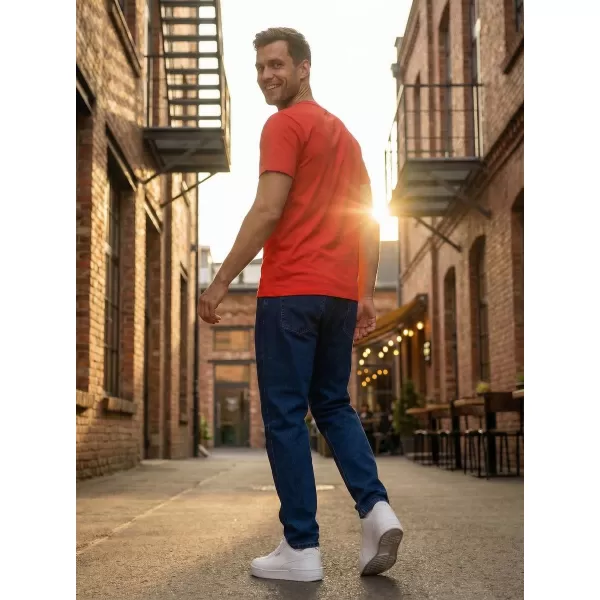  Tricou bărbătesc cu mâneci scurte SAM 73 LEONARD MT 793 ROŞU 