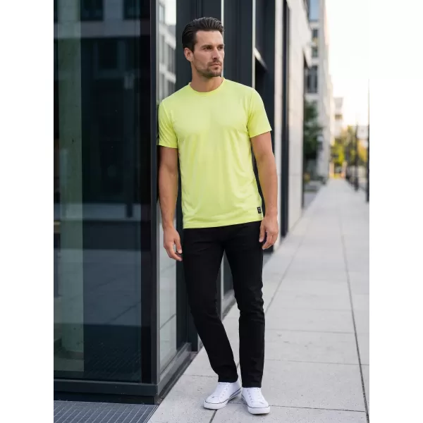  Tricou bărbătesc cu mâneci scurte SAM 73 EUGENE MT 806 GALBEN DESCHIS 