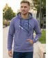 Hanorac pentru bărbați ALTISPORT ALM017AL304 DENIM