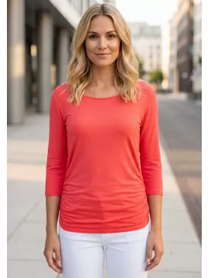 Tricou dama cu maneci 3/4 SAM 73 SHERRY WT 864 ROZ APRINS
