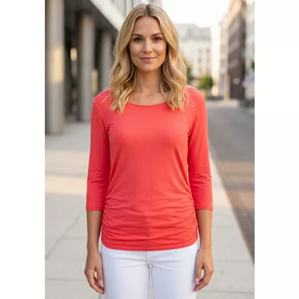 Tricou dama cu maneci 3/4 SAM 73 SHERRY WT 864 ROZ APRINS 