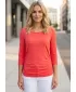 Tricou dama cu maneci 3/4 SAM 73 SHERRY WT 864 ROZ APRINS