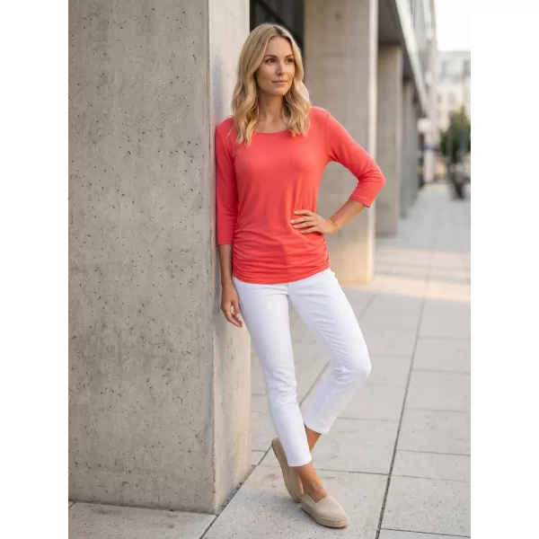  Tricou dama cu maneci 3/4 SAM 73 SHERRY WT 864 ROZ APRINS 
