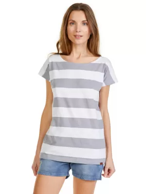 Tricou dama cu maneca scurta SAM 73 ELSPETH WT 851 GRI DESCHIS