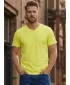 Tricou bărbătesc cu mâneci scurte SAM 73 LEONARD MT 793 GALBEN DESCHIS