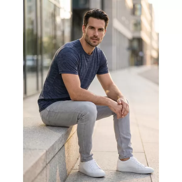  Tricou pentru bărbați cu mâneci scurte SAM 73 EUGENE MT 806 ALBASTRU ÎNCHIS 