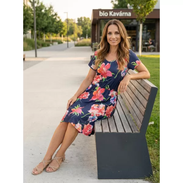  Rochie KIXMI NOLLIE ALBASTRU INCHIS 