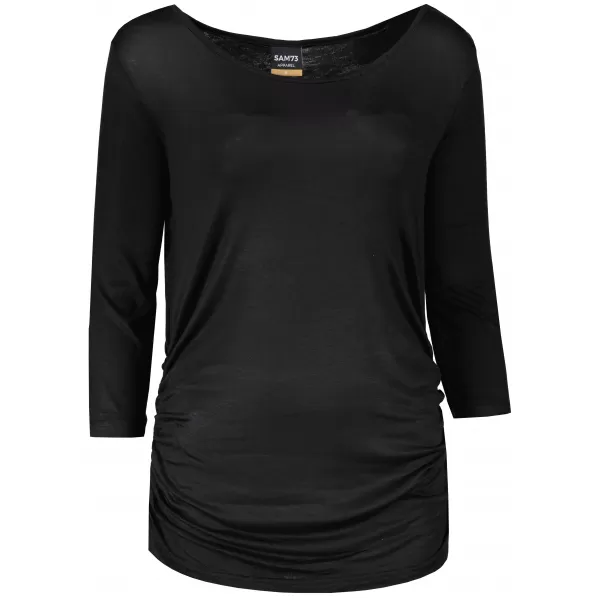  Tricou pentru femei cu mâneci 3/4 SAM 73 SHERRY WT 864 NEGRU 